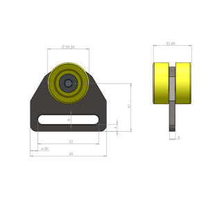 Curtain Roller (⌀35mm x 32mm)