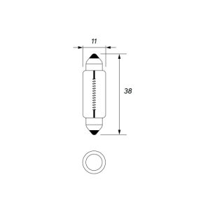 24V 5W Festoon Bulb