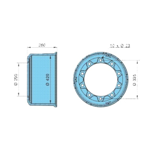BPW Brake Drum 03.109.77.42.0