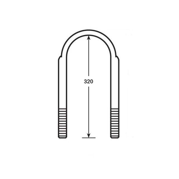 U-Bolt M24 x 320mm