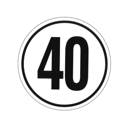 Speed Sign (40kph)